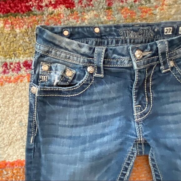 Miss Me Rhinestone Bootcut Jeans - Picture 3 of 12